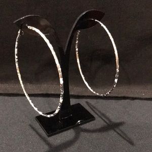 Light Pink spotted hoops